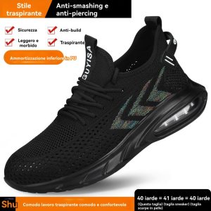 Antinfortunistiche | Scarpe Antinfortunistiche Da Lavoro Tecnosafe Neon S1P S1Pl Sr Esd  |  Uomo Antinfortunistiche Antinfortunistiche