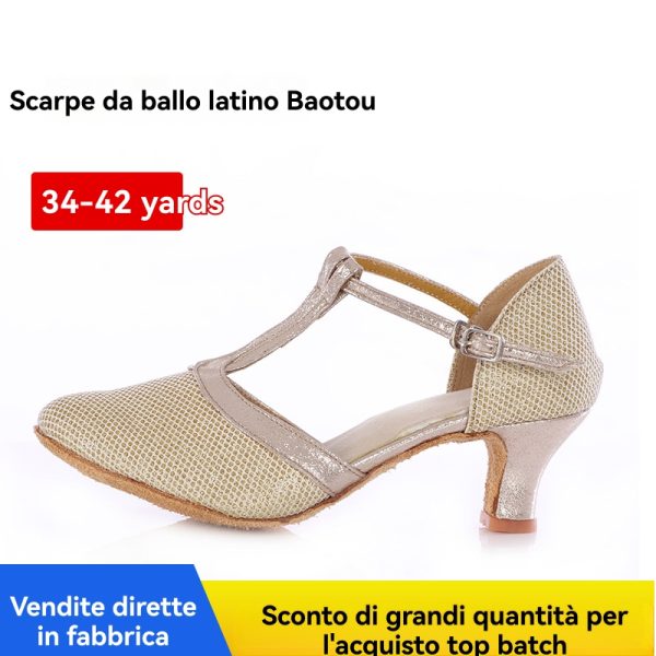 Ballo | Scarpe Daallo Nere Con Suola In Pelle Dance 555 50  |  Donna Ballo Ballo