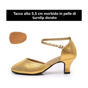 Ballo | Scarpe Daallo Scuro Con Tacco E Glitter Dance 4552  |  Donna Ballo Ballo