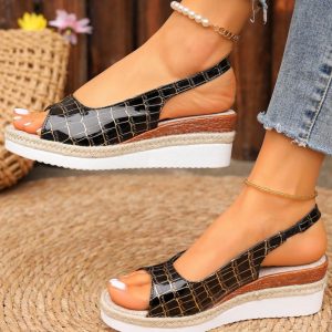 Espadrillas | Espadrillas Con Zeppa 33 Nere  |  Donna Donna Donna