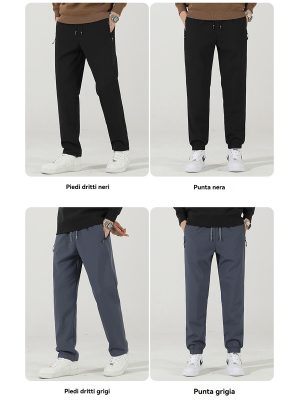 Pantaloni | Pantaloni Grigi Sportivi Con Polsini Alla Caviglia Sheckers Skech Cloud Elevate Jogger  |  Uomo Abbigliamento Pantaloni