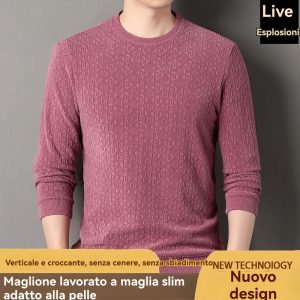 Pullover E Cardigan | Pullover Con Fantasia Intrecciata Nby8018W24  |  Uomo Abbigliamento Pullover E Cardigan