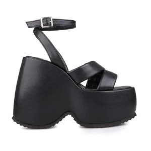 Sandali | Sandali Platform In Pelle Conorchie 5764  |  Donna Donna Donna