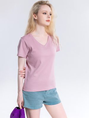 T-Shirt | T-Shirt Nera Con Scollo A V Serene Vneck Top  |  Donna Abbigliamento Donna